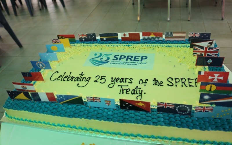 SPREP 25 Annivesary cake