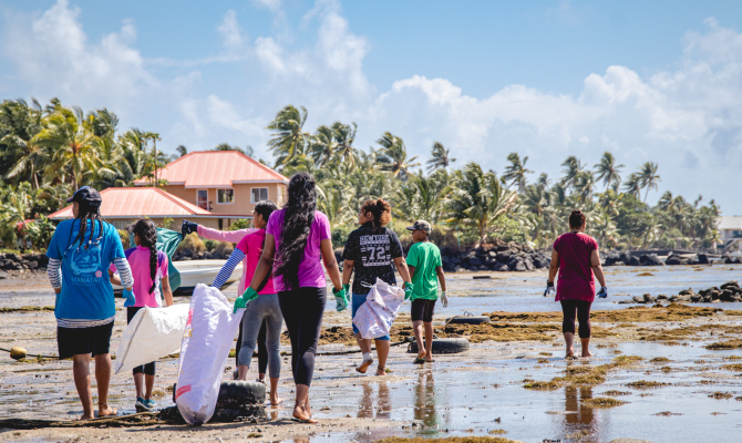 The Pacific countries are fighting back against marine litter. 