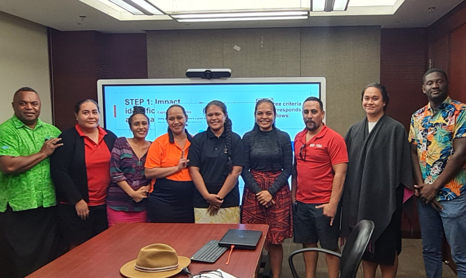 The SPREP team with some participants from PUMA