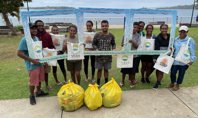 Clean up in Vanuatu