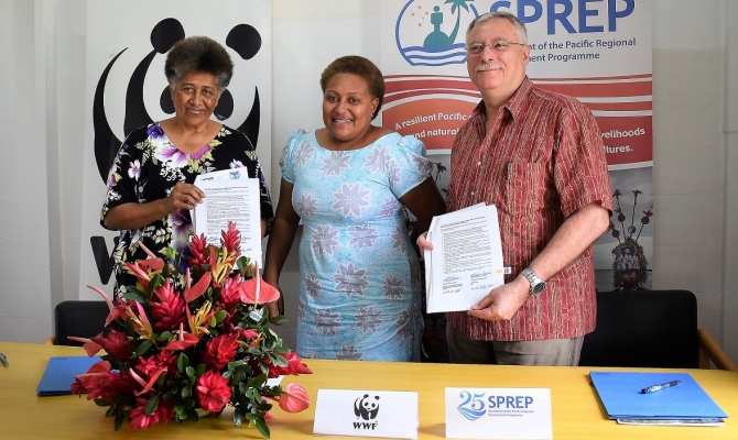 WWF and SPREP sign agreement in Fiji
