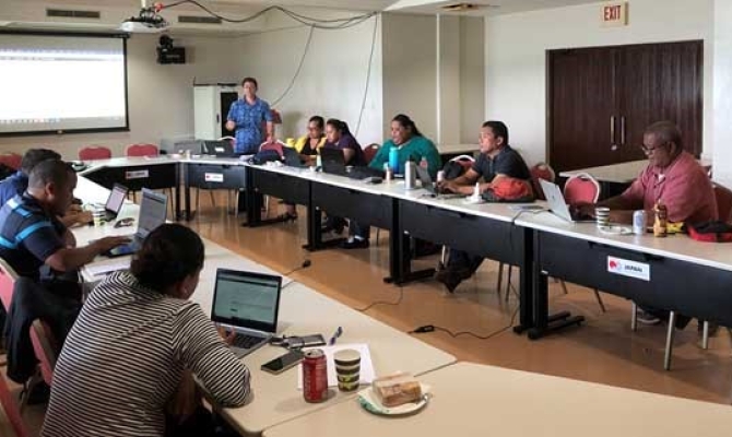 1.	Inform Project Manager, Mr. Paul Andersen conducted training on uploading datasets to the national environment data portal