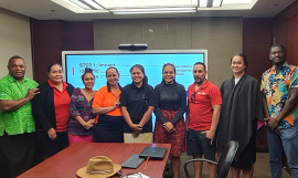 The SPREP team with some participants from PUMA