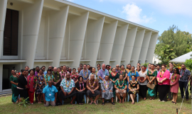 Guests and Pacific COP negotiators at the PCCC launch.