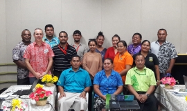 Group photo at the Tuvalu EIA training workshop