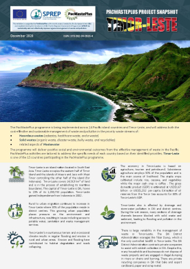 PacWastePlus country profile snapshot - Timor-Leste