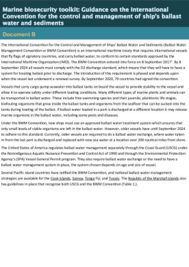 Ballast water assessment 