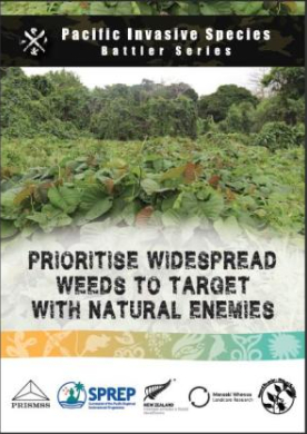 Prioritise Widespread weeds to target with Natural Enemies